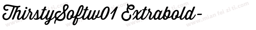 ThirstySoftw01 Extrabold字体转换